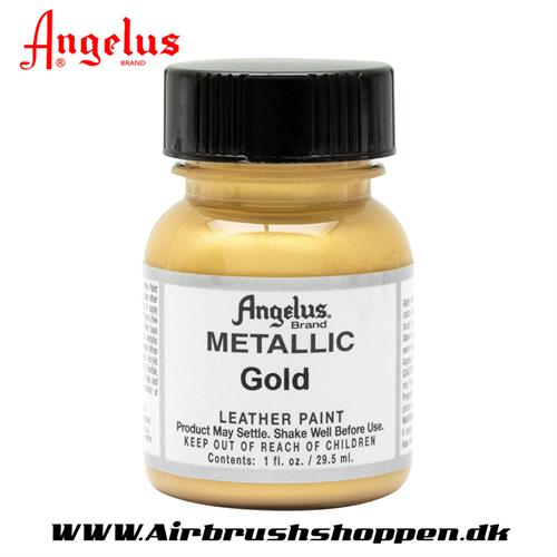 Gold - Guld Metallic ANGELUS LEATHER PAINT 29,5 ML, 072   